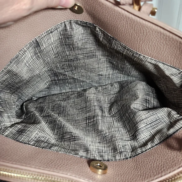 Miztique Purplish Pink Vegan Leather Convertible Crossbody Satchel Bag Purse - Picture 10 of 11